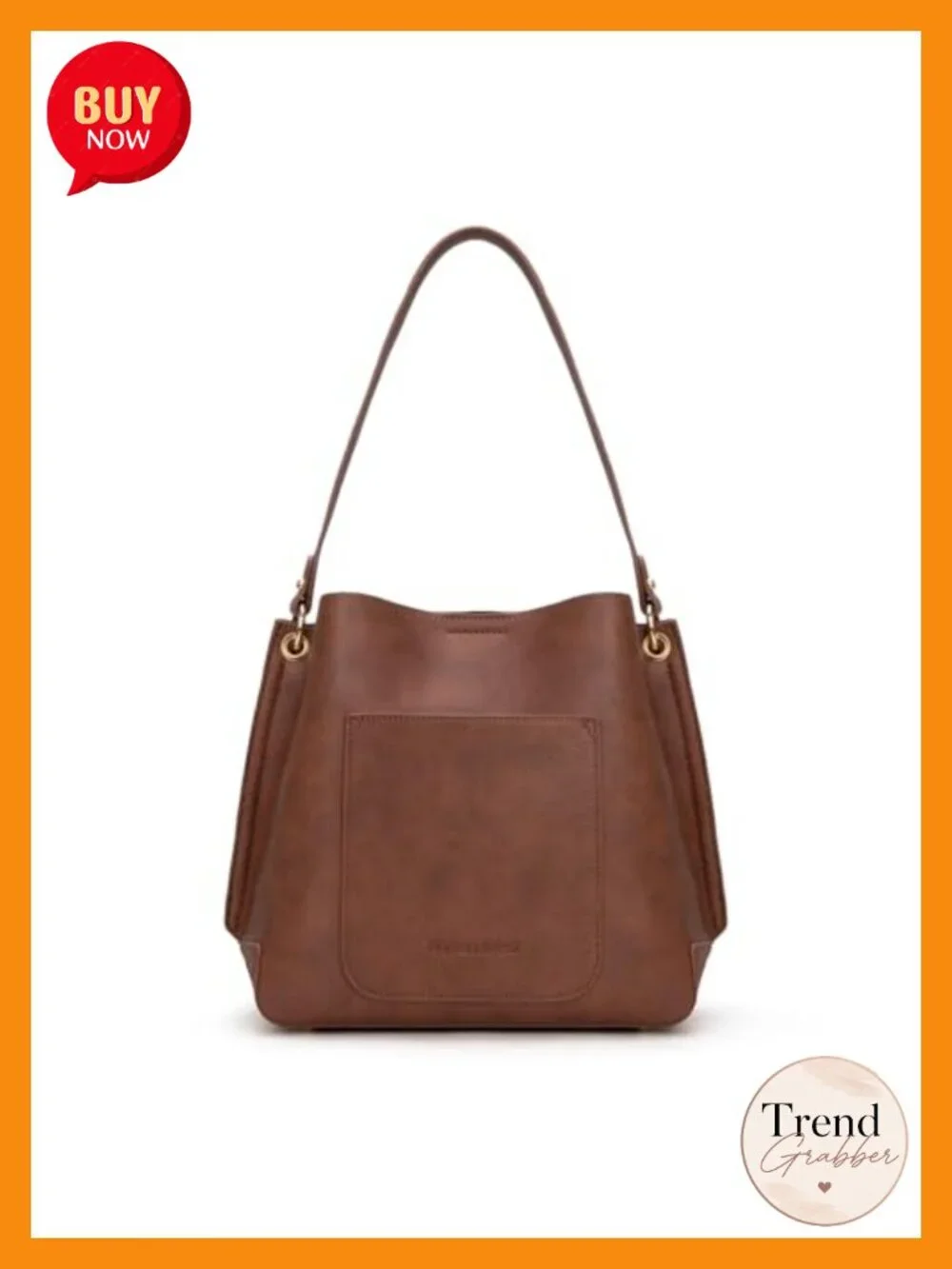 Medium Hobo Purse with 3 Compartments Convertible Crossbody Bag Faux Leather